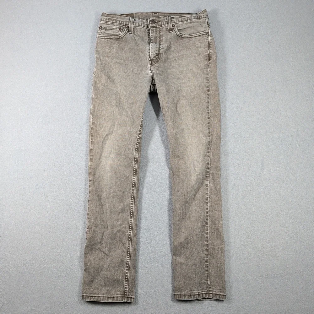 Levi's 511 Jeans Men's 32x32 Gray Tencel Blend Slim Fit Denim‎ Jeans Casual